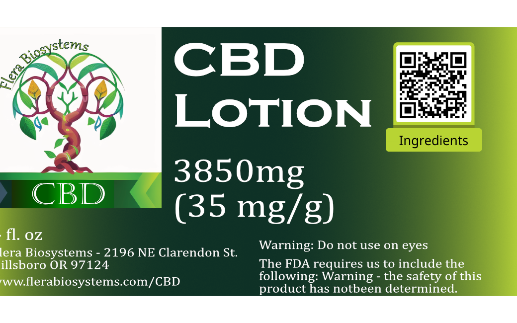 Flera CBD Lotion 2 oz jar